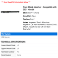 thumbnail image 2 of Front Shock Absorber - Compatible with 2021 Hino L6 - Monroe, 2 of 2