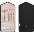 thumbnail image 1 of bagsmart - Bolsa organizadora de joyas para viajes, accesorio de viaje para guardar joyas, para anillos, pendientes, collares, relojes, color negro Zhivalor  OTTO-WX-0425, 1 of 5
