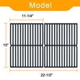 thumbnail image 4 of Uscover 15" Grill Grate Replacement for Weber 7522,2Pcs Cast Iron Grill Grid Grate Replace, 4 of 10