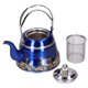 thumbnail image 1 of Tetera de acero inoxidable 304 estilo romano clásico Vhermosa Azul 1L, 1 of 8
