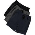 thumbnail image 2 of PURE CHAMP Mens 3 Pk French Terry Cotton Casual Gym Shorts for Men Athletic Workout Training Sweat Shorts with Zipper Pocket, 2 of 4