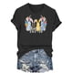 thumbnail image 3 of Mujeres Manga Corta de Verano Tops Día de San Valentín Impreso Cuello Redondo, Camisa de Moda Casual Blusa, 3 of 6