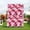 Fuchsia, variant on 6 Pcs Flower Wall Panel Floral Backdrop Artificial Silk Rose Home Decoration for Wedding Party Photography Event Celebration White