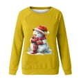 thumbnail image 4 of WXLWZYWL Christmas Shirts for Women Cotton Gnomes Funny Merry Christmas Sweatshirts Cute Long Sleeve Xmas Holiday Pullover Top, 4 of 4
