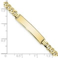 thumbnail image 3 of 10k Yellow Gold Bracelet ID Curb 6.4 mm 7 in Flat Link, 3 of 3