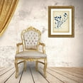 thumbnail image 3 of Vision Studio 25x32 Gold Ornate Wood Framed with Double Matting Museum Art Print Titled - Indigo Leaf Study II, 3 of 4