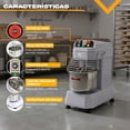 thumbnail image 4 of Amasadora Revolvedora Industrial Gutstark 20 lts Tazon Acero Profesional, 4 of 10