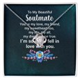 thumbnail image 2 of To My Soulmate You're My Love Infinity Knot Necklace Message Card, 2 of 7