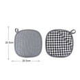 thumbnail image 5 of 1/2Pcs Insulation Pad Silicone Pot Holders Non-Slip Heat-resistant Protection Pad with Hanging Rope for Home Kitchen, 5 of 8