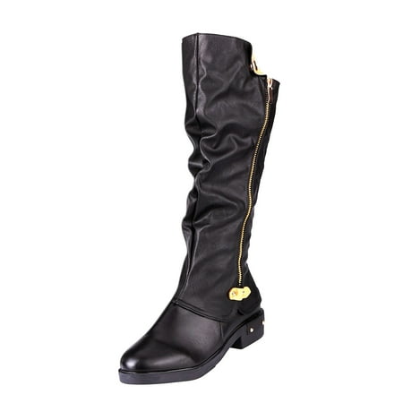 

nsendm Womens Booties And Boots Casual Shoes Zipper Boots Warm Fashion Long Women s Western Boots for Women Rustic Shoes Black 10