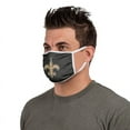 thumbnail image 2 of FOCO Household Multi-Purpose New Orleans Saints Face Mask Multicolored 1 pk, 2 of 2