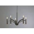 thumbnail image 5 of P4718-104-Progress Lighting-Draper - 5 Light Chandelier in Luxe and Mid-Century Modern style - 25 Inches wide by 15.63 Inches high     -Traditional, 5 of 6