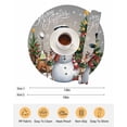thumbnail image 6 of 15 Inch Round Placemats Set of 6, Grey Christmas Non Slip Heat Insulation PP Table Mats, Snowman Xmas Tree Snowflake Gifts Elk Washable Place Mats for Kitchen Dining Party Table Decor, 6 of 7