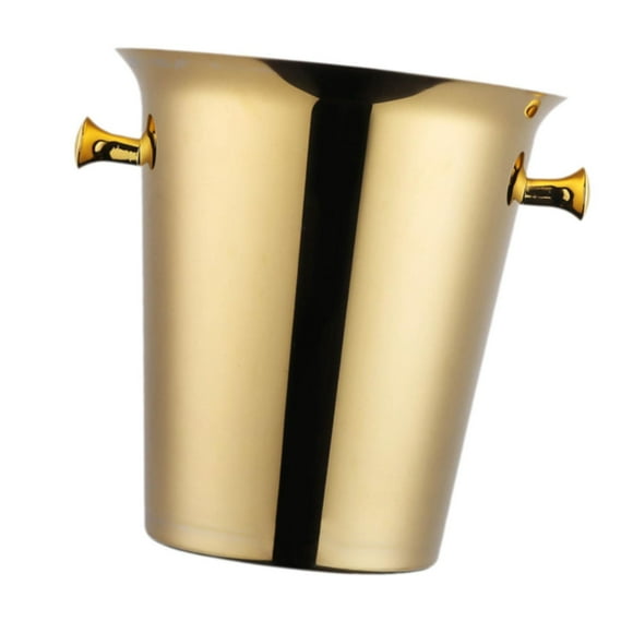 GUOOL Beer Bucket 5L Ice Tub for Bottle Freezer Bar Party Restaurant Gold