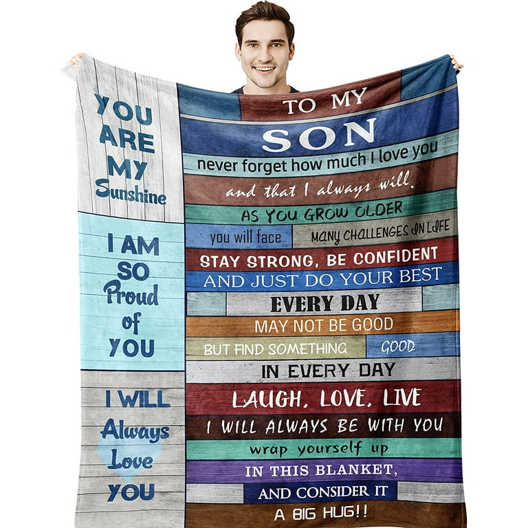 to My Son Gifts Gift for Son Blanket Gifts for Grown Son from