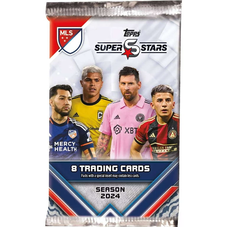 Topps 2024 MLS Superstars Soccer Blaster Box, 9 Packs, 8 Cards Per