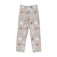 thumbnail image 4 of Goofa Various Rabbits Printed Soft Pajama Pants for Men, Wide Leg Comfy Casual Lounge Yoga Pants-Medium, 4 of 9