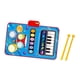 thumbnail image 4 of Tapete de piano para bebé, desarrollo cerebral, manta de tambor de piano plegable impermeable azul, 4 of 9