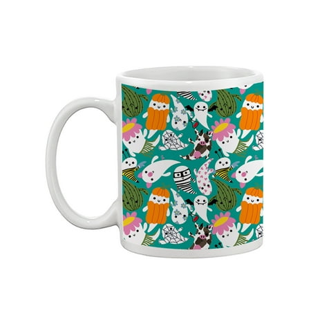 

Cute Ghosts In Costumes. Mug - Image by Shutterstock