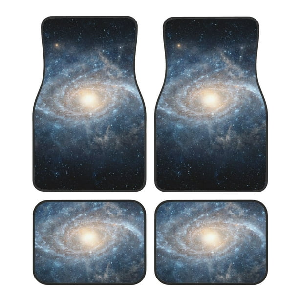 Fotbe The Galaxy Juego de 4 Tapetes para Auto con Estampado – Alfombrillas de Goma Reforzada, Diseño Antideslizante, Protección para Todo el Año – Vehículos, Autos, Camionetas y SUVs