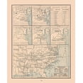 thumbnail image 2 of Cram 26x31 Black Ornate Wood Framed with Double Matting Museum Art Print Titled - United States, 19th century- Cram 1888, 2 of 4