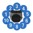 thumbnail image 2 of 10 marcadores numerados para el suelo, tapetes de entrenamiento de habilidades, velocidad, agilidad, gimnasio, práctica de suelo, marcadores de disco Azul, 2 of 8
