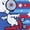 HEATHER ROYAL BLUE, variant on - Snoopy Skating Stars and Stripes - Women's French Terry Long Sleeve Pullover