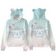thumbnail image 4 of Sudadera con capucha y estampado digital con orejas de gato de Sanrio y perro canela en 3D para adultos y niños, 4 of 5