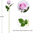 thumbnail image 4 of 12PCS Artificial Roses Silk Flowers Fake Roses Bouquet Long Stem for Home Wedding Decoration Party (Wine), 4 of 4