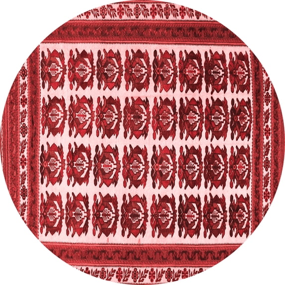 Ahgly Company Indoor Round Persian Red Traditional Area Rugs, 3' Round