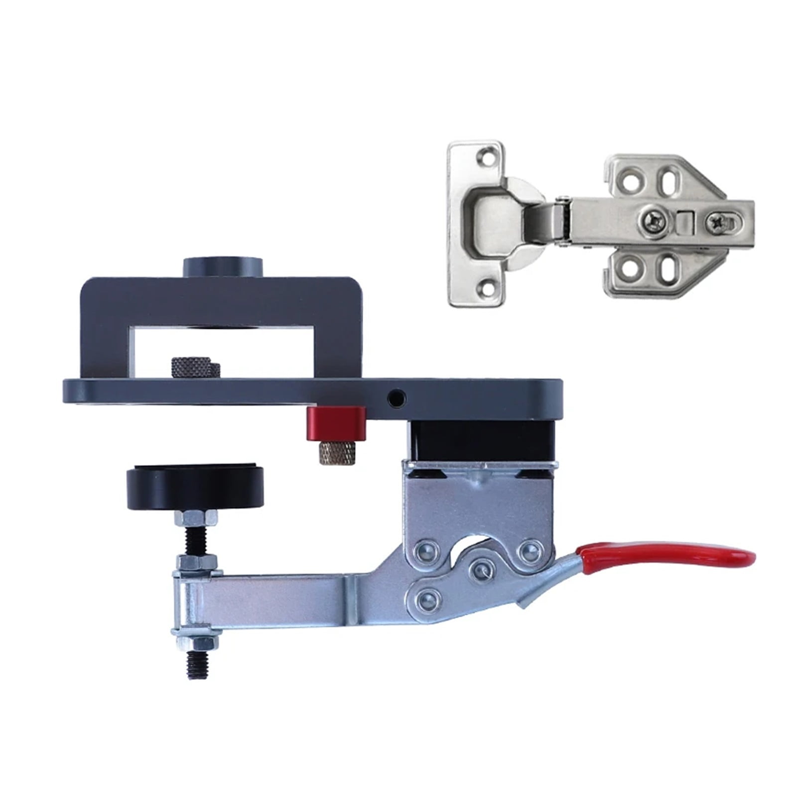 35mm Concealed Hinge Jig, Accurate Locking Hinge Drilling Jig, Hole Guide Hole Puncher Locator Tools For Door Cabinets Hinges ,Power Tools