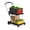 red, variant on Collapsible Shopping Cart on Wheels, 2-Tier Folding Shopping Cart with Removable Storage Crat, Multi Use Utility Cart Portable Trolley for Picnic, Supermarket