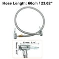 thumbnail image 4 of Manguera de extensión de inflador de neumáticos de 60 cm con conector portátil, tubo de bomba de liberación de aire de bloqueo de mandril, tubo de conexión de válvula de neumático para coche, camión, bicicleta Unique Bargains mandriles para neumáticos de automóviles, 4 of 7