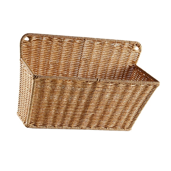Cesta de almacenamiento de cocina, soporte, contenedor tejido a mano, archivador, organizador de frutas y artículos pequeños, Home Kitchen Fruits