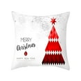 thumbnail image 1 of karymi Christmas New Pillowcase Rag Linen Pillowcase Back Cushion Cover Clearance, 1 of 2