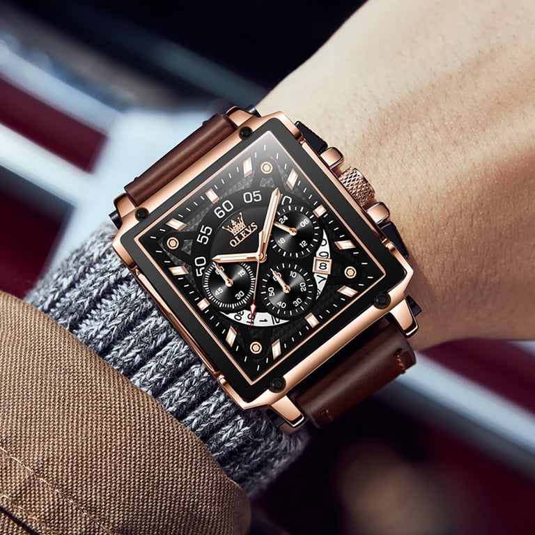 OLEVS Gold and Brown Watch OLEVS Men main image 4