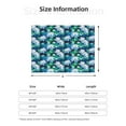 thumbnail image 5 of Naloa Blue Lotus Flower Flannel Fleece Throw Blanket for Bed Couch, Thick Blanket - All Seasons Suitable for Women, Men and Kids-40"x30", 5 of 6