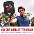 thumbnail image 4 of Franklin Sports NBA Miami Heat Pickleball Paddle - Official NBA Team Pickleball Paddles - USAP (USAPA) Approved Premium Quality Pickleball Paddles - Authentic Team Logos + Colors, 4 of 12