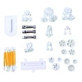 thumbnail image 1 of Dalazy Cake Mold Candy Maker Cookie Slicer Plastics Silicone Exquisite Professional Flower Fondant Sugarcraft Decorating Kit, 1 of 1