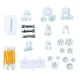 thumbnail image 1 of Ounissouiy Molde para pasteles, fabricante de dulces, rebanador de galletas, plástico, silicona, exquisito, profesional, flor, Fondant, Sugarcraft, Kit de Herramientas y accesorios para hornear Ounissouiy HA083256-00, 1 of 6