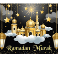 thumbnail image 4 of Ramadan Themed Banner with Golden Mosque Lanterns Stars Background Party Decorations for Iftar Parties Ramadan Gatherings Islamic Celebrations Photo Backdrops, 4 of 7