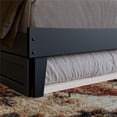 thumbnail image 4 of Pemberly Row King Solid Wood Platform Bed with Trundle in Black, 4 of 13