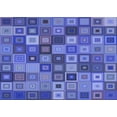 thumbnail image 1 of Ahgly Company Machine Washable Indoor Rectangle Transitional Sky Blue Area Rugs, 7' x 9', 1 of 7