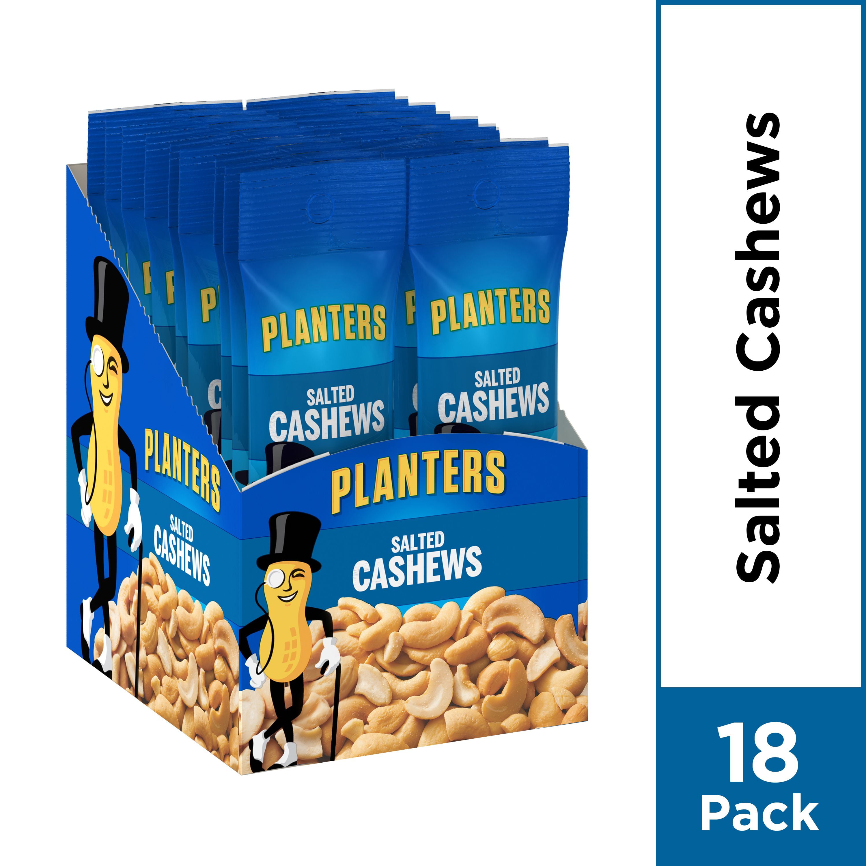 Planters Salted Cashews, 18 ct 1.5 oz Bags