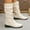 #197-Beige, variant on Women's Vintage Pleated Stacked Riding Boots – Casual Slip-On with High Shaft Design & Versatile Styling for Everyday Outfits