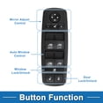 thumbnail image 3 of Interruptor de ventana eléctrica delantero izquierdo único para Jeep Grand Cherokee 2016-2019 No. 68289803AB, 3 of 7