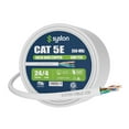 thumbnail image 2 of SYSTON CABLE TECHNOLOGY Cat 5e Ethernet Network Cable - 800 FT, 350MHz 24AWG Solid Bare Copper Wire Outdoor/Indoor, Bulk No Ends 10 Ft to 1000 Ft Available, Heat Resistant Plenum Rated - CMP, 2 of 8