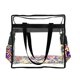 thumbnail image 1 of Bolsos De Hombro De Cuerpo Cruzado De Pvc Transparente Bolso De Compras Transparente Con 2 Correas De Hombro De Moda Ajustables Y Bolsillo Con Cremallera Cateissary AP008097-02, 1 of 6