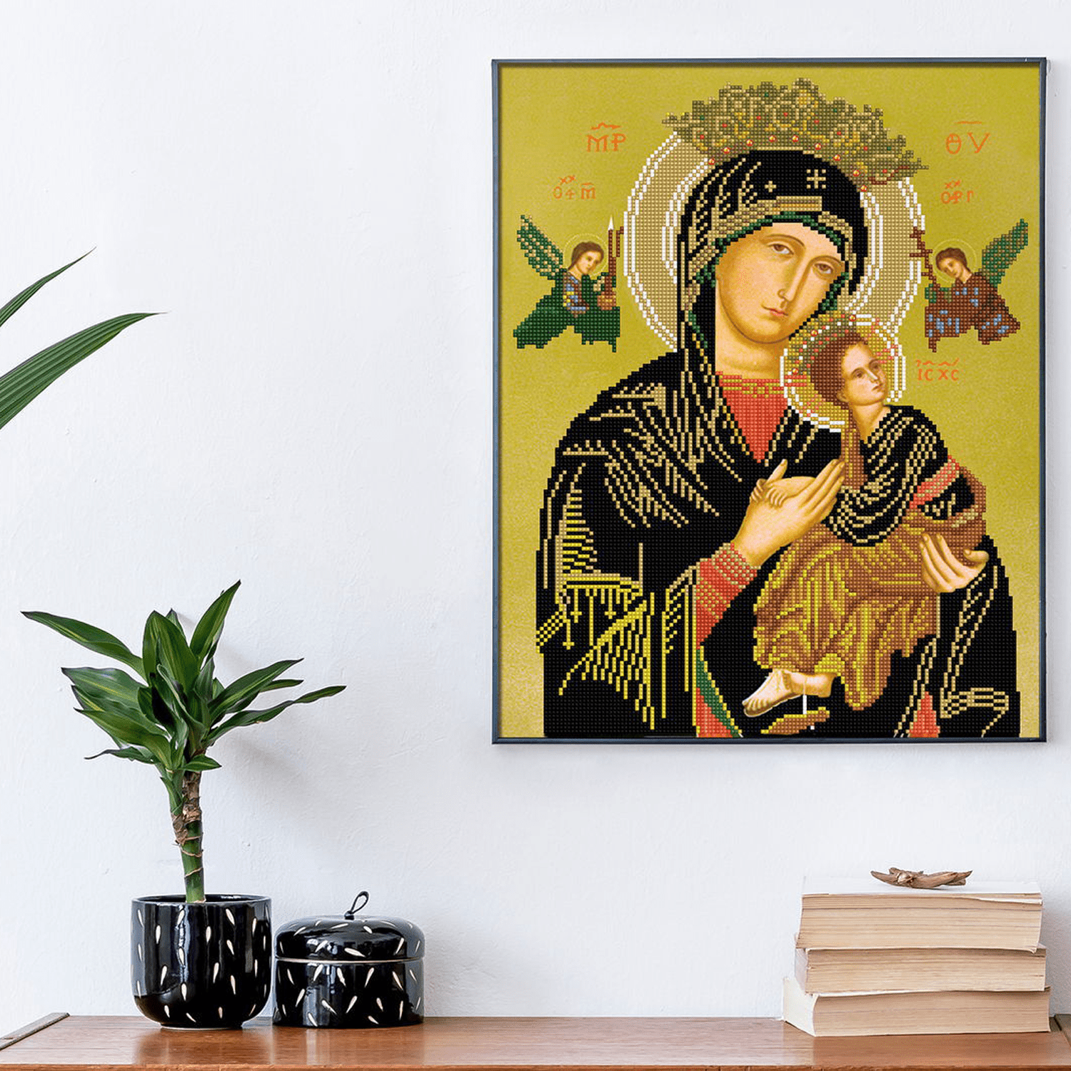 Diamond Dotz Our Lady of Perpetual Help Portrait Diamond Painting Kits for Adults - Diamond Art Kits a Relaxing Creative Craft Kit with Dotz Gems 19"x15.7"