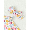 thumbnail image 2 of Baby Girls' One Piece Swimsuit With Floral Print For Summer Holiday & Beachwear, 2 of 4